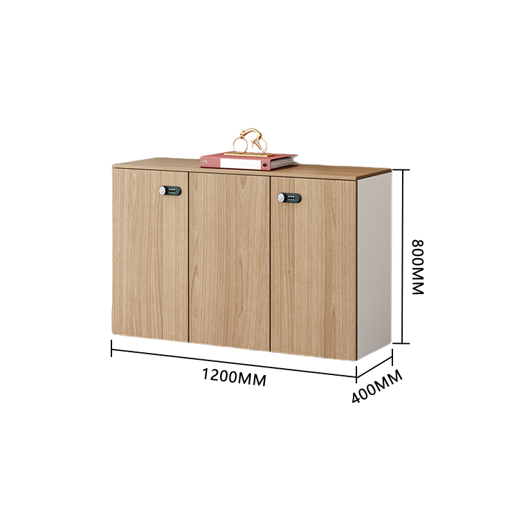 収納キャビネット 役員用キャビネット ダイヤル錠 扉付き収納 おしゃれ シンプル ウォールナット カスタマイズ可能 BGCWG-N044