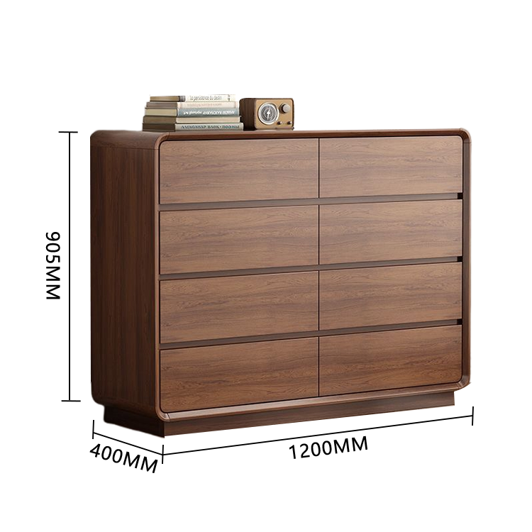収納キャビネット リビング収納 壁面収納 キャビネット リビング用 家庭用 引き出し 丈夫な脚 R加工 分類収納 巾木 耐久性 厚み 大容量収納 落ち着き シンプル ウォールナット JYCWG-N006