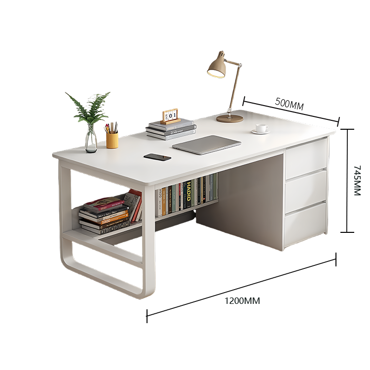 片袖机 パソコンデスク デスク 学習デスク 作業デスク 室内 作業用 仕事用 収納 下肢空間 簡素 シンプル グレー XXZ-N004