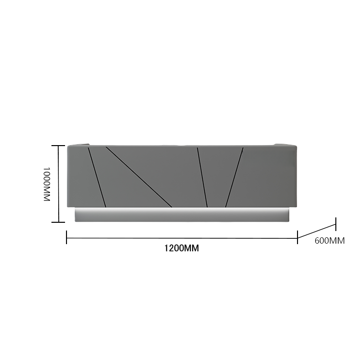 受付カウンター レジカウンター 受付台 大型カウンター サロン 大容量収納 エレガント ベージュ カスタマイズ可能 JDQT-BODS-N011