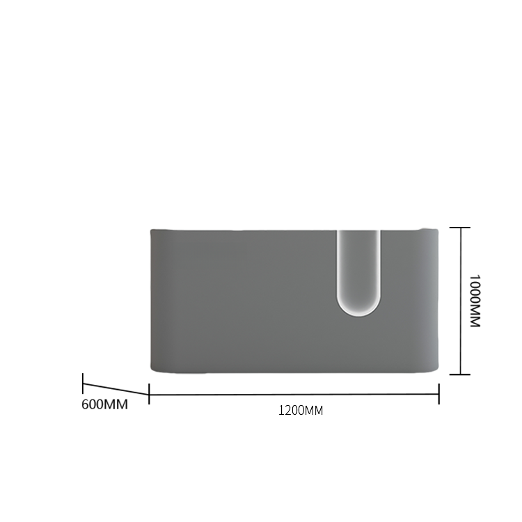 受付カウンター レジカウンター 店舗用 サロン LEDライト 大容量収納 ベージュ カスタマイズ可能 JDQT-BODS-N019