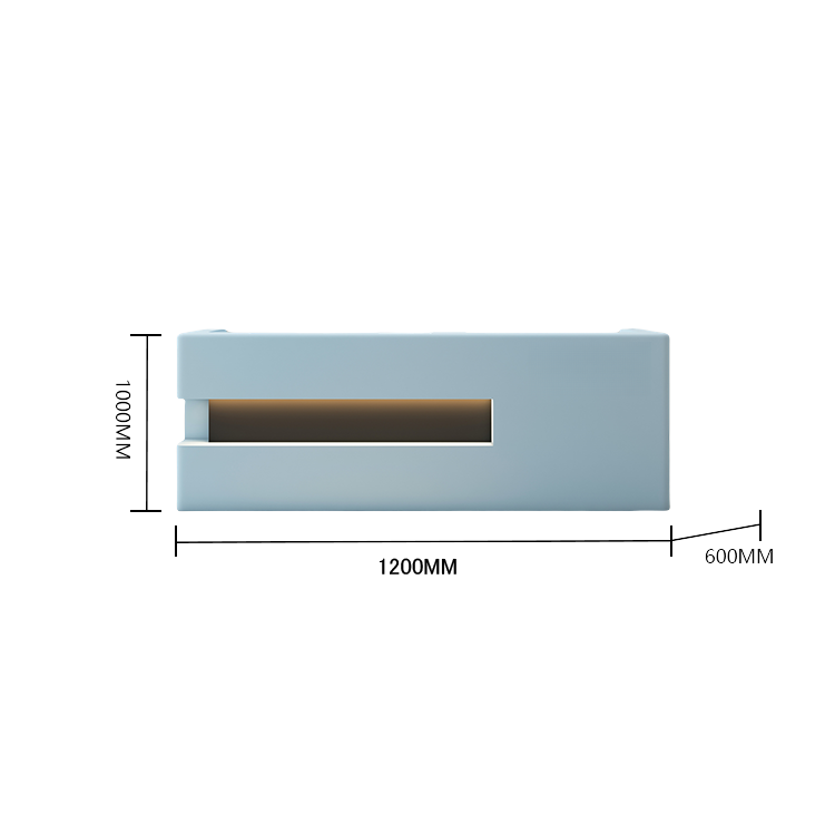 受付カウンター レジカウンター 受付台 エントランス受付 大型 サロン 大容量 グレー カスタマイズ可能 JDQT-BODS-N014