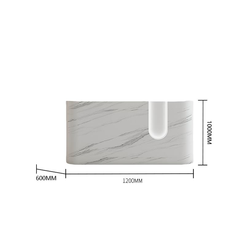 受付カウンター レジカウンター 店舗用 サロン LEDライト 大容量収納 ベージュ カスタマイズ可能 JDQT-BODS-N019