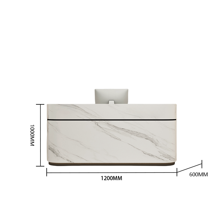 受付台 レジカウンター 大型 サロン 引き出し 焼付塗装 大容量収納 おしゃれ ベージュ カスタマイズ可能 JDQT-BODS-N021