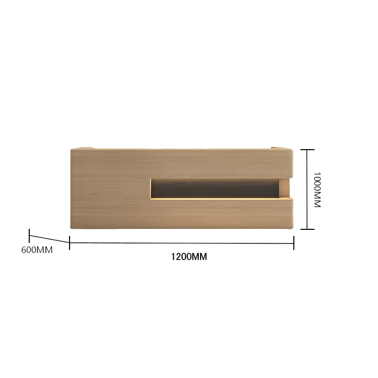 受付カウンター レジカウンター 受付台 エントランス受付 大型 サロン 大容量 グレー カスタマイズ可能 JDQT-BODS-N014