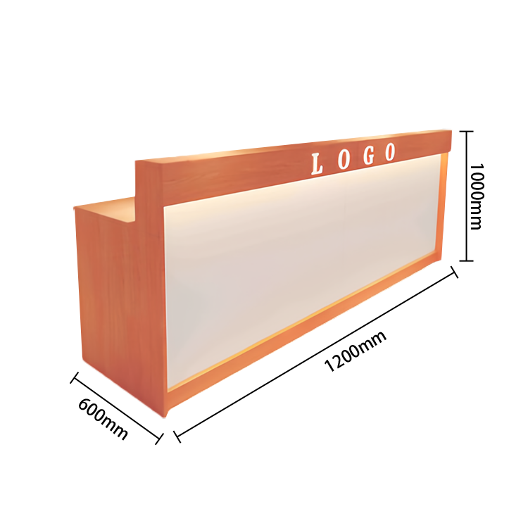 受付カウンター レジカウンター フロント 受付台 サロン 喫茶店 大容量収納 おしゃれ ナチュラル カスタマイズ可能 JDQT-N025