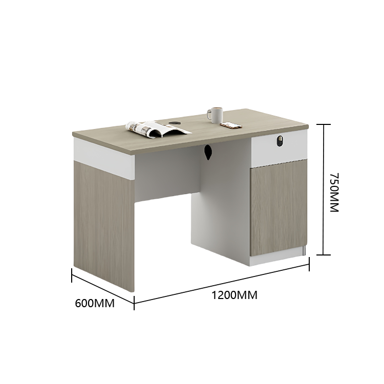 オフィスデスク ワークデスク 作業机 片袖デスク ダイヤル錠 サイド収納棚 冷却ファン 大容量 おしゃれ カスタマイズ可能 YGZ-N041