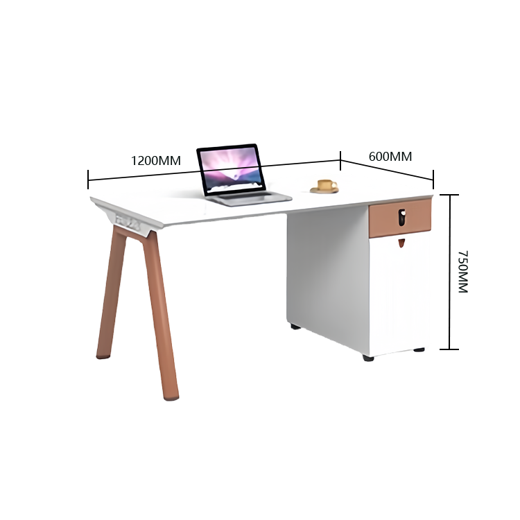オフィスデスク 片袖デスク 作業机 ダイヤル錠 PC収納 大容量収納 多目的 機能性 シンプル ホワイト カスタマイズ可能 YGZ-N044