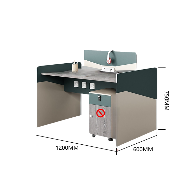 オフィスデスク 事務用デスク 作業机 パソコンデスク パーティション脚 木目調 洗練 おしゃれ シンプル カスタマイズ可能 YGZ-N057