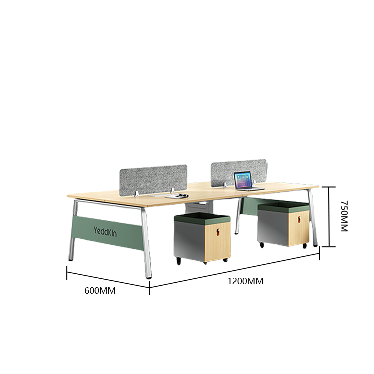 オフィスデスク 役員デスク 大型デスク 作業デスク 仕事用 作業用 事務用 仕切りパネル 広い天板 八字型脚 丈夫 耐荷重 安定性 おしゃれ シンプル ナチュラル カスタマイズ可能 YGZ-YDD-N008