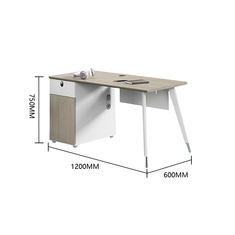 オフィスデスク ワークデスク 作業机 片袖デスク ダイヤル錠 サイド収納棚 冷却ファン 大容量 おしゃれ カスタマイズ可能 YGZ-N041