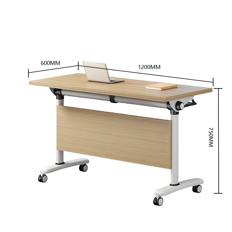 会議テーブル ミーティングテーブル 折りたたみテーブル 収納棚 キャスター 幕板 シンプル ナチュラル カスタマイズ可能 HYZ-N034