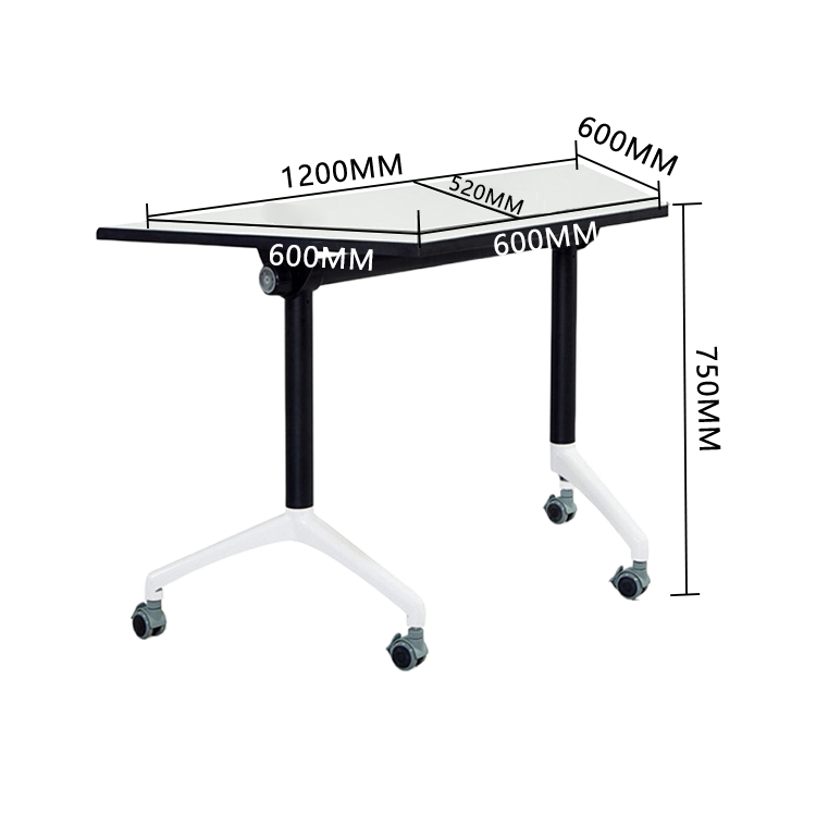 会議テーブル ミーティングテーブル テーブル キャスター 折りたたみ 省スペース シンプル ホワイト カスタマイズ可能 HYZ-N045