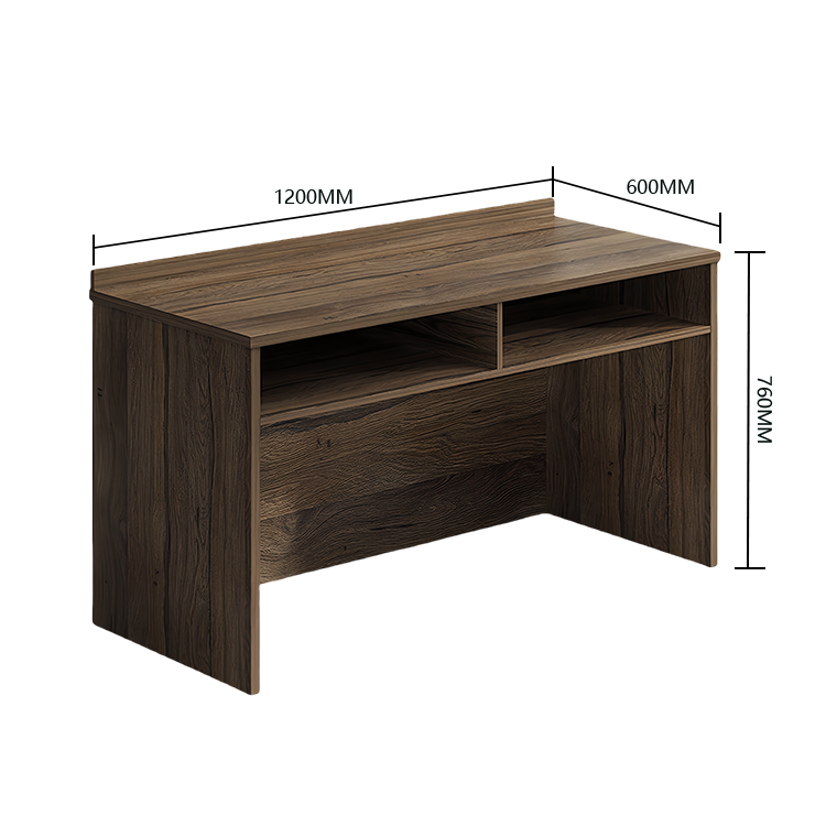 会議テーブル ミーティングテーブル テーブル オープン収納 幕板付き 木目調 シンプル ウォールナット カスタマイズ可能 HYZ-N042