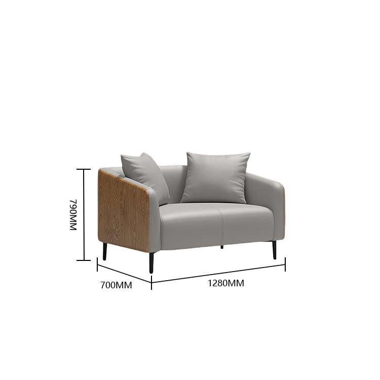 応接セット ローソファー 1人掛け 3人掛け 待合用 スチール脚 天然木 シンプル おしゃれ ブラウン カスタマイズ可能 JDSF-N021