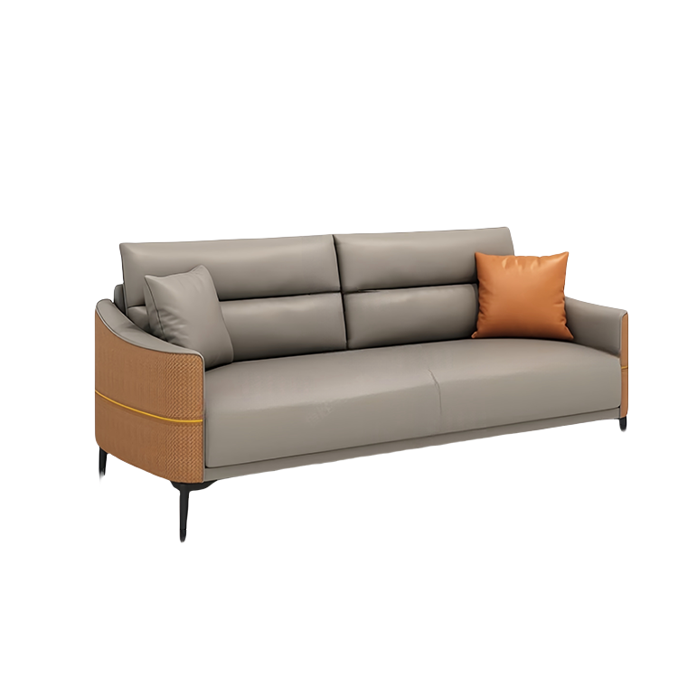 応接セット ソファセット 応接ソファ レザーソファー 1人掛け 2人掛け 天然木 人間工学 通気性 おしゃれ カーキ JDSF-N022