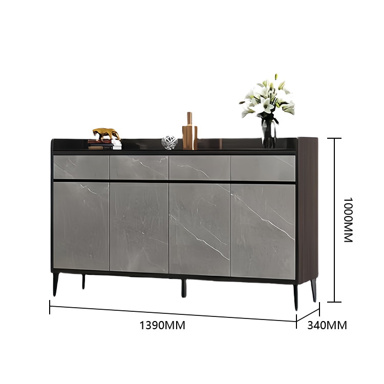 収納棚 棚 収納 キャビネット 下駄箱 収納キャビネット 玄関用 リビング用 扉付き収納 引き出し 大容量 グレー JYCWG-N014