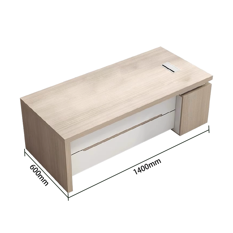 オフィスデスク エグゼクティブデスク 社長机 片袖机 配線ボックス ダイヤル錠 PC収納スペース カスタマイズ可能 LBZ-N020