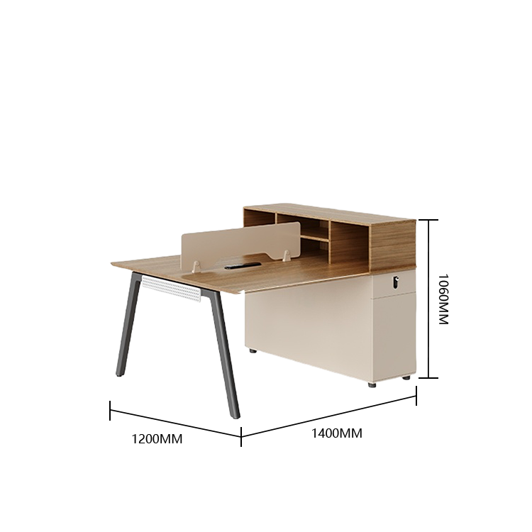 オフィスデスク ワークデスク 役員デスク 冷却ファン ダイヤル錠 収納ラック 大容量収納 シンプル モダン ホワイト YGZ-N061