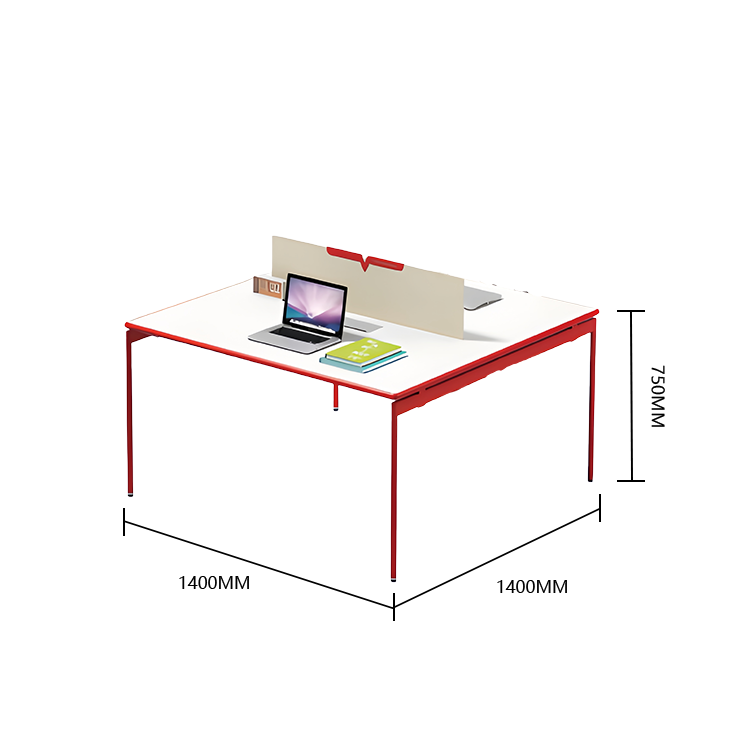 オフィスデスク パソコンデスク 事務机 大型デスク ワークデスク 事務用 仕事用 丈夫な脚 サイドワゴン 広い天板 下肢空間 仕切りパネル付き 厚手の天板 洗練 おしゃれ ホワイト カスタマイズ可能 YGZ-YS-N001