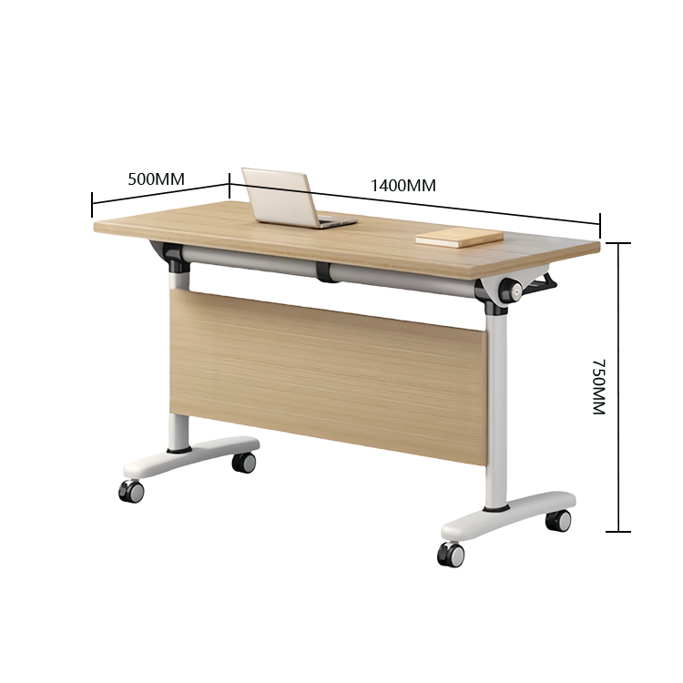 会議テーブル ミーティングテーブル 折りたたみテーブル 収納棚 キャスター 幕板 シンプル ナチュラル カスタマイズ可能 HYZ-N034