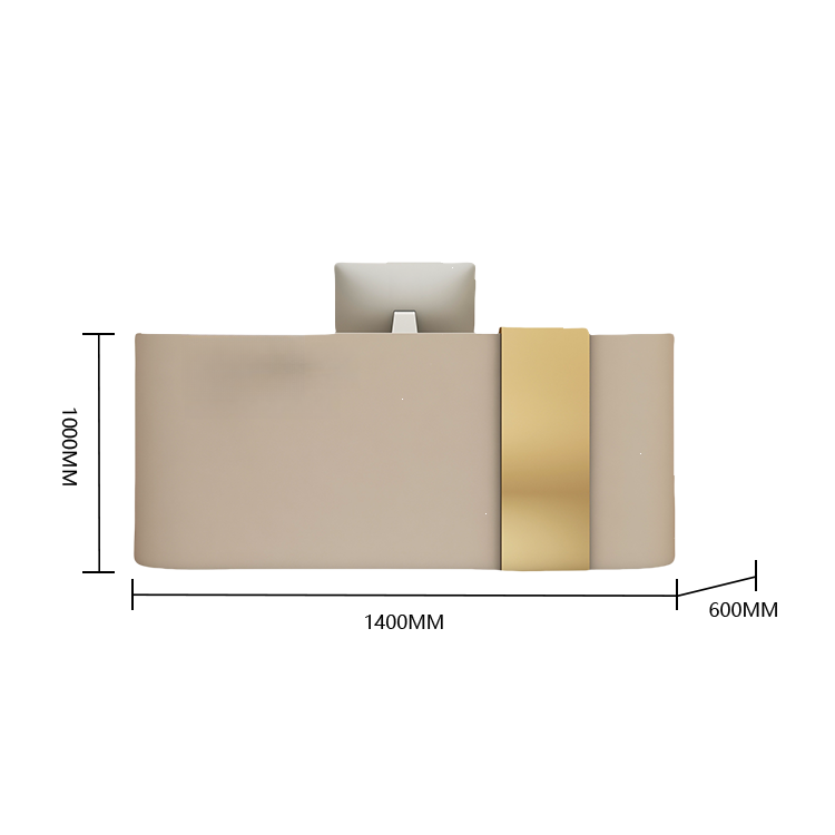 受付カウンター レジカウンター エントランス受付 サロン 扉付き収納 大容量 ベージュ カスタマイズ可能 JDQT-BODS-N016
