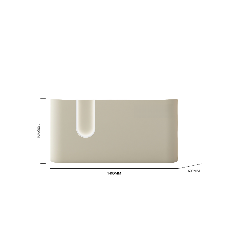 受付カウンター レジカウンター 店舗用 サロン LEDライト 大容量収納 ベージュ カスタマイズ可能 JDQT-BODS-N019