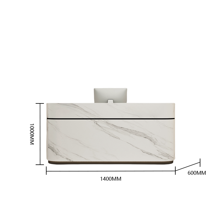 受付台 レジカウンター 大型 サロン 引き出し 焼付塗装 大容量収納 おしゃれ ベージュ カスタマイズ可能 JDQT-BODS-N021