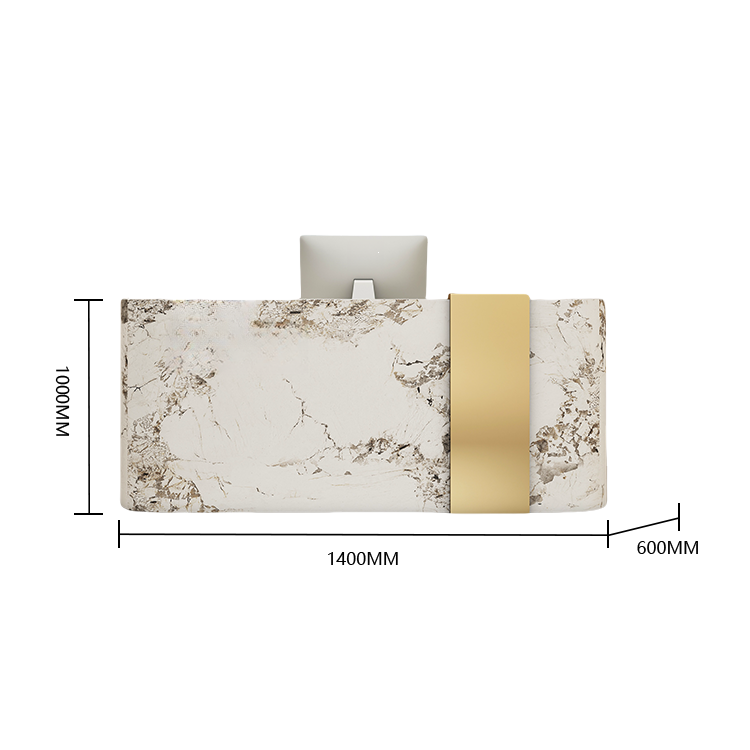 受付カウンター レジカウンター エントランス受付 サロン 扉付き収納 大容量 ベージュ カスタマイズ可能 JDQT-BODS-N016