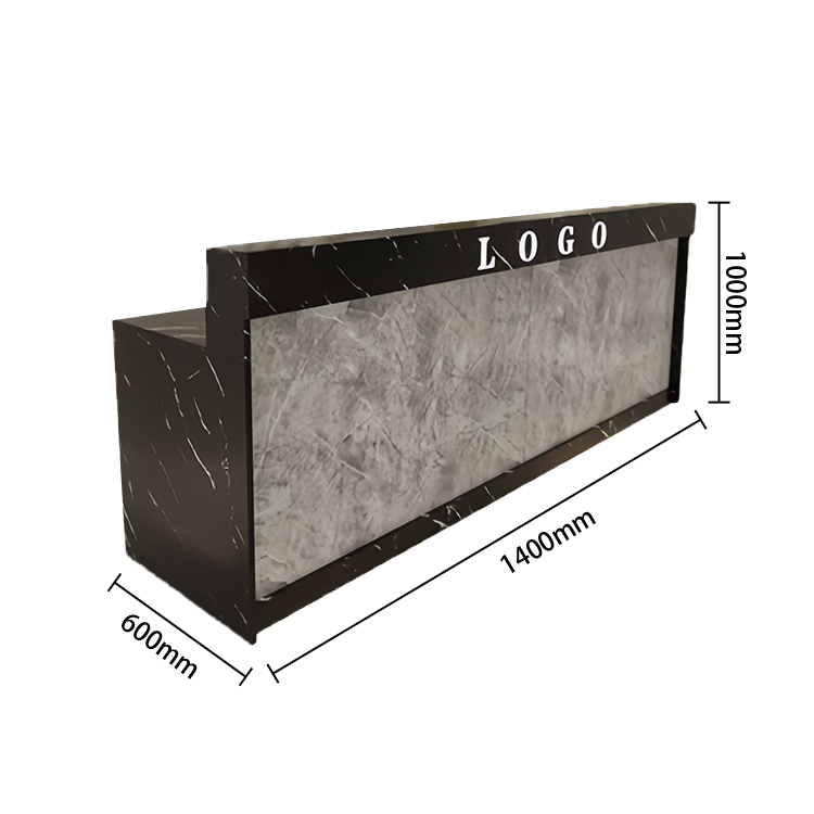 受付カウンター レジカウンター フロント 受付台 サロン 喫茶店 大容量収納 おしゃれ ナチュラル カスタマイズ可能 JDQT-N025