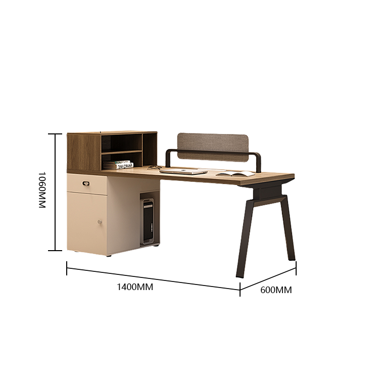 オフィスデスク 事務机 役員デスク 収納ラック 大容量収納 ダイヤル錠 PC収納 トップパネル シンプル ナチュラル YGZ-N060