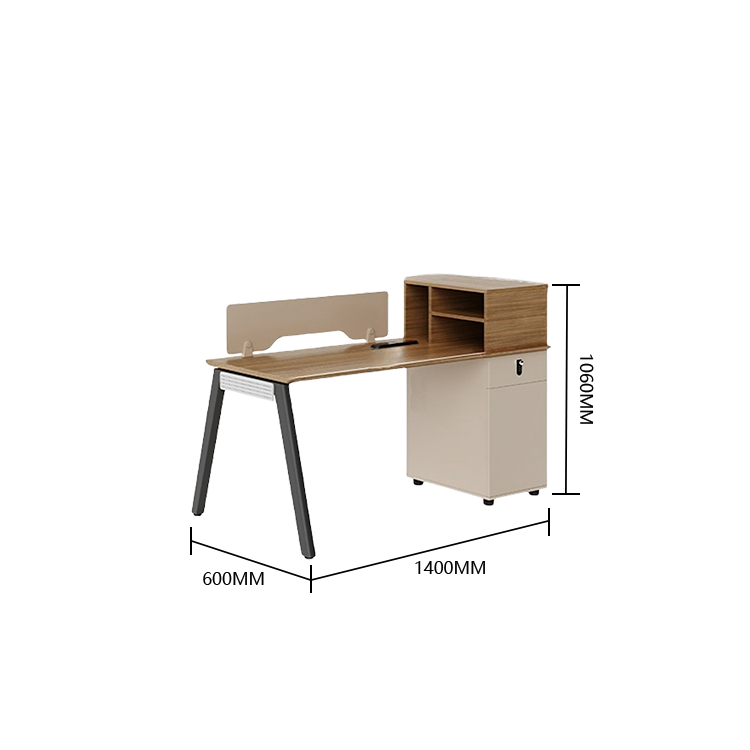 オフィスデスク ワークデスク 役員デスク 冷却ファン ダイヤル錠 収納ラック 大容量収納 シンプル モダン ホワイト YGZ-N061