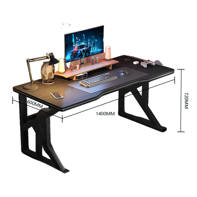 勉強机 パソコンデスク デスク 学習デスク 作業デスク 室内 作業用 配線穴 下肢空間 USBボード シンプル ブラック DNZ-N003