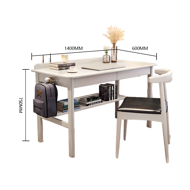 勉強机 デスク 学習デスク 作業デスク 子供用 勉強用 作業用 引き出し フック付き 耐久性 シンプル ウォールナット XXZ-N009