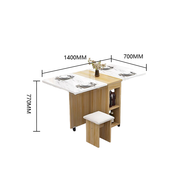 ダイニングテーブル 長方形 食卓 折りたたみ 北欧風 マーブル柄 キャスター付き シンプル おしゃれ カスタマイズ可能 CZ-N013