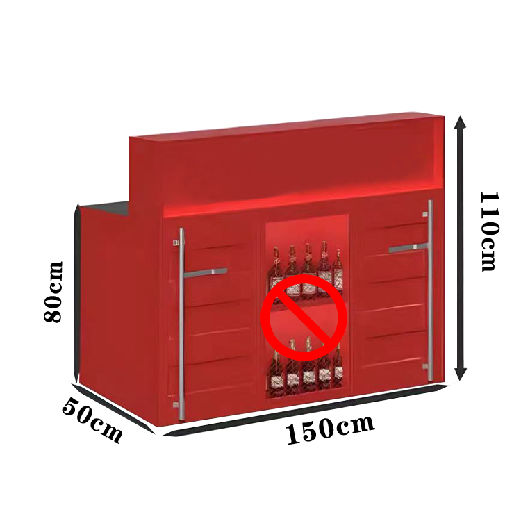 バーカウンター カウンター 受付カウンター 居酒屋カウンター レジカウンター オシャレカウンター 小物置台 広い天板 オープン収納 引き出し付き 大容量収納スペース 高品質 スチール カスタマイズ JDQT-N011