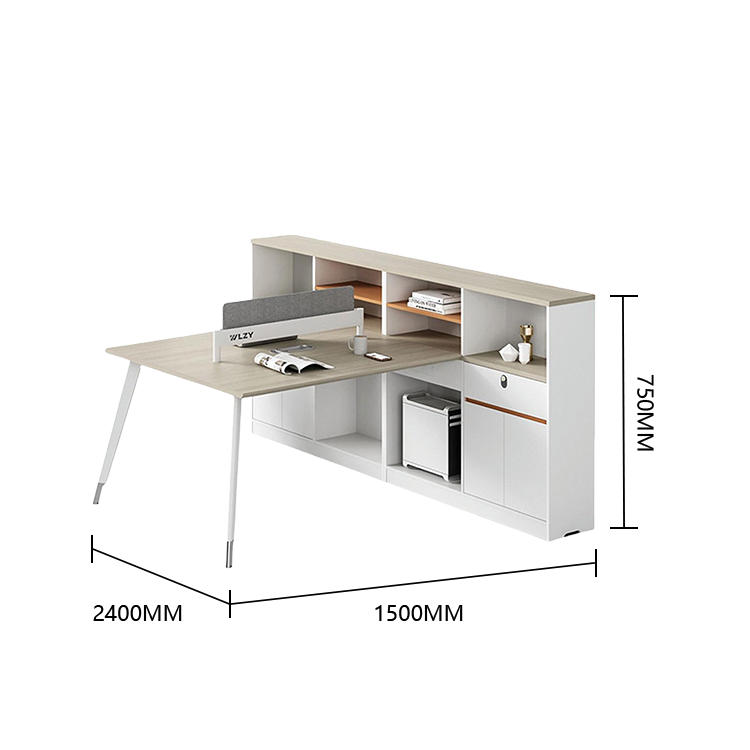 オフィスデスク ワークデスク 作業机 片袖デスク ダイヤル錠 サイド収納棚 冷却ファン 大容量 おしゃれ カスタマイズ可能 YGZ-N041
