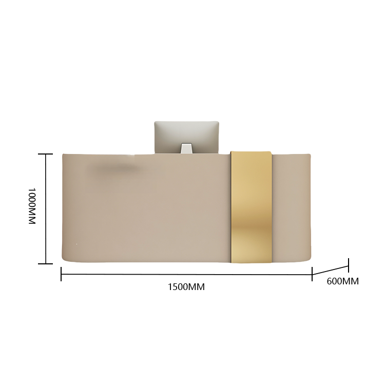 受付カウンター レジカウンター エントランス受付 サロン 扉付き収納 大容量 ベージュ カスタマイズ可能 JDQT-BODS-N016