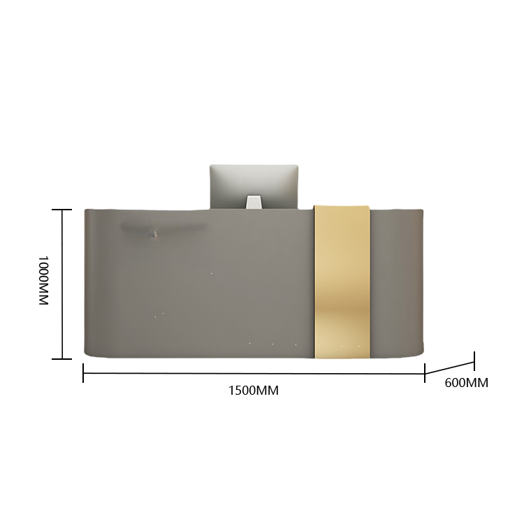 受付カウンター レジカウンター エントランス受付 サロン 扉付き収納 大容量 ベージュ カスタマイズ可能 JDQT-BODS-N016