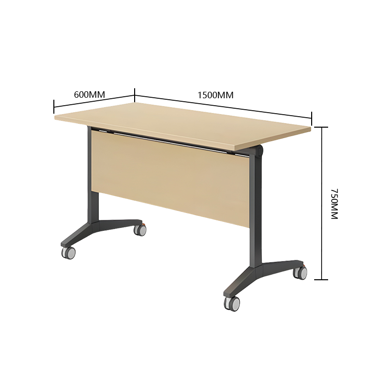 会議テーブル 大中型会議テーブル ミーティングテーブル 折りたたみ可能なテーブル 会議室用 事務用 商談用 アジャスター キャスター付き 折りたたみ 便利 頑丈 シンプル オーク カスタマイズ可能 HYZ-PXZ-N001