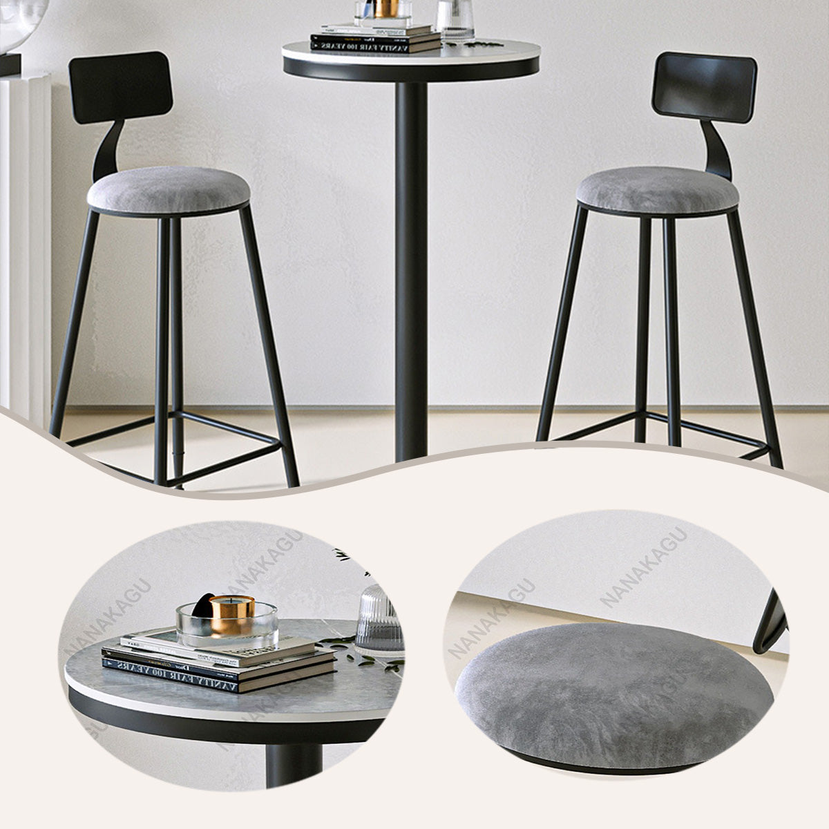 応接セット,ハイチェア,バー,ハイテーブル,喫茶店,焼付塗装,スチール脚