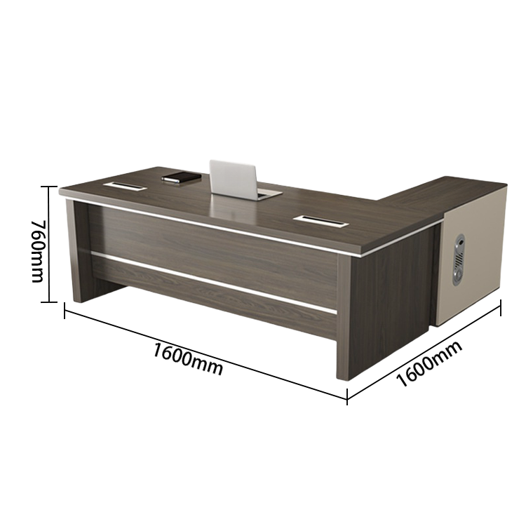 エグゼクティブデスク オフィスデスク 社長机 木製デスク 木目調 鍵付き 配線ボックス 大容量収納 カスタマイズ可能 LBZ-N033