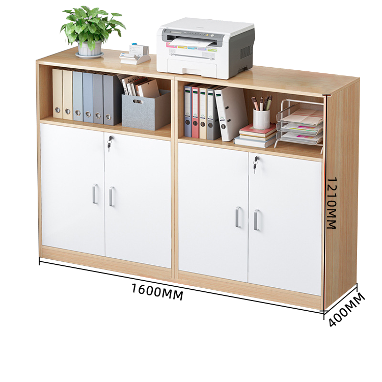 木製キャビネット リビングキャビネット 収納棚 扉付き収納 鍵付き 大容量収納 シンプル チェリー カスタマイズ可能 BGCWG-N015