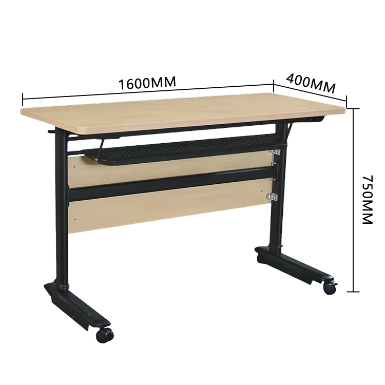 会議テーブル ミーティングテーブル テーブル キャスター 折りたたみ オープン収納 シンプル ナチュラル カスタマイズ可能 HYZ-N047