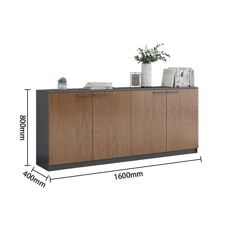 オフィスキャビネット オフィス収納 収納家具 オフィス用 大容量収納 収納庫 ウォールナット グレー カスタマイズ可能 BGCWG-N070