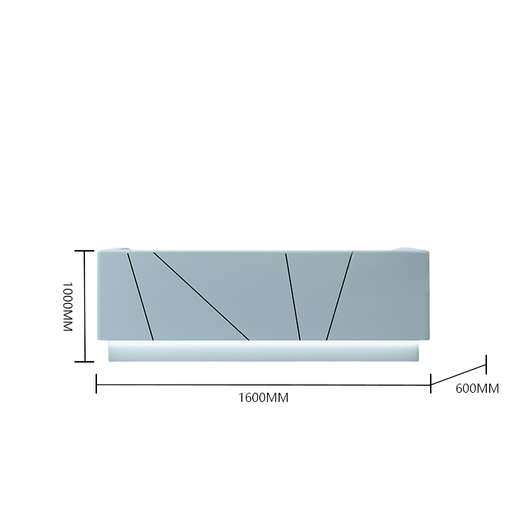 受付カウンター レジカウンター 受付台 大型カウンター サロン 大容量収納 エレガント ベージュ カスタマイズ可能 JDQT-BODS-N011