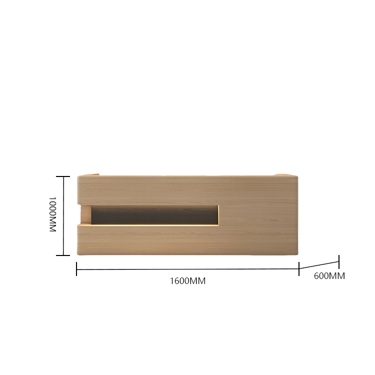 受付カウンター レジカウンター 受付台 エントランス受付 大型 サロン 大容量 グレー カスタマイズ可能 JDQT-BODS-N014