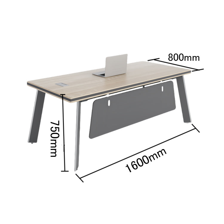 エグゼクティブデスク オフィスデスク 事務用 引き出し 配線ボックス 鍵付き シンプル ウォールナット カスタマイズ可能 LBZ-N032