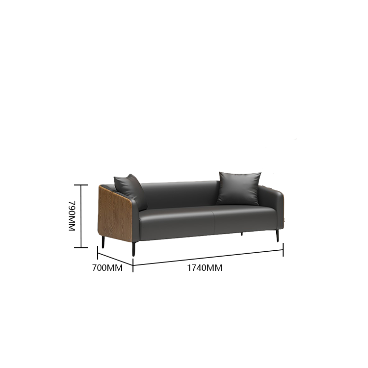応接セット ローソファー 1人掛け 3人掛け 待合用 スチール脚 天然木 シンプル おしゃれ ブラウン カスタマイズ可能 JDSF-N021