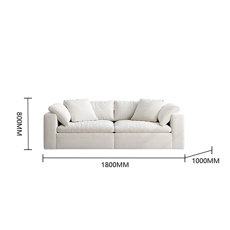 リビングソファ ロータイプ 在宅用 2人掛け 3人掛け 取り外す 人間工学 柔らかい 快適 ホワイト カスタマイズ可能 JYSF-N007
